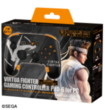 天面6ボタンの『バーチャファイター』デザインPC用コントローラーが新発売！
