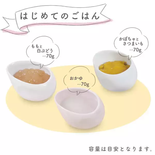 「離乳食デビューセット プレゼントキャンペーン開催中」の画像