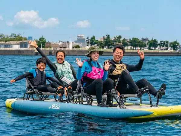 「この夏、大阪の海で激走バトル！足で漕ぐ新感覚SUPで王座を競う「HOBIEタイムトライアル」大阪北港マリーナで7月1日（水）より開幕！」の画像