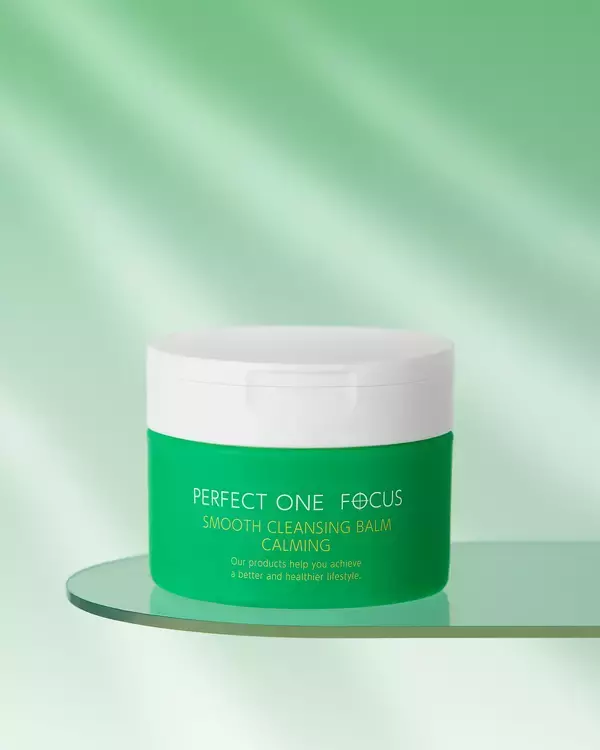 バームシリーズ累計600万個*1突破したパーフェクトワンフォーカスより攻めと守りの「皮脂角栓オフ×ニキビケア」新ライン誕生！スムースクレンジングバーム　カーミング　2026年5月1日先行発売(本発売6月1日)