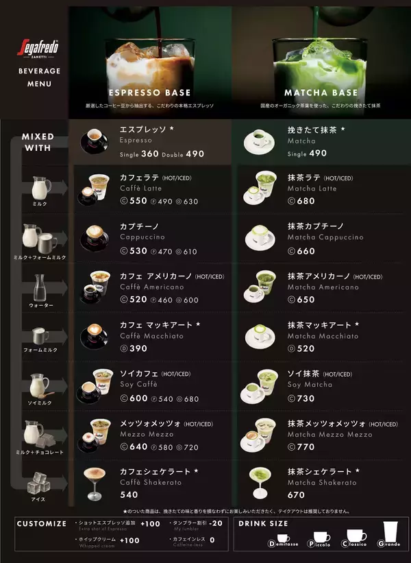 「エスプレッソの流儀を、抹茶へ　イタリアンバールのセガフレードが、新たな抹茶体験を提案」の画像