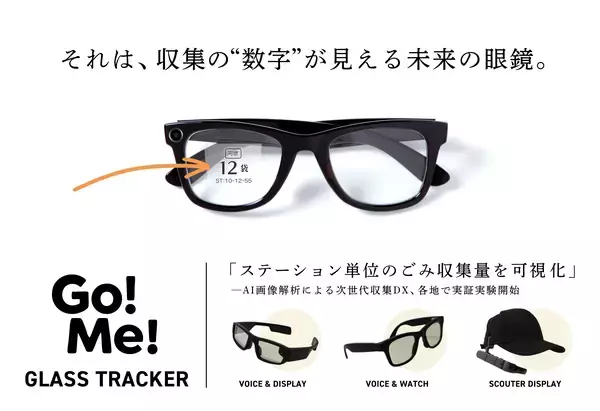 スマートグラスで「ステーション単位のごみ収集量を可視化」AI画像解析による次世代収集DX、2026年1月より滋賀県・東京都で実証実験開始