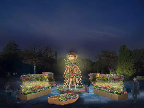 「＜2/27(金)～3/15(日)開催＞花と光のムーブメント 木場公園「風と灯のめぐり路～花が舞う早春の輝～」」の画像