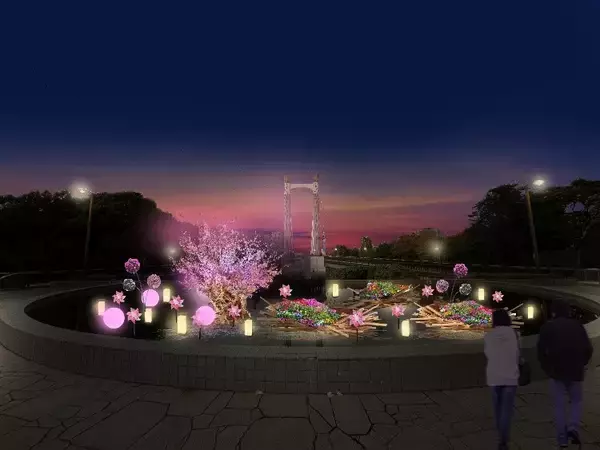 「＜2/27(金)～3/15(日)開催＞花と光のムーブメント 木場公園「風と灯のめぐり路～花が舞う早春の輝～」」の画像