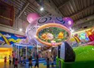 「夢のプロジェクションマッピングショー～恐竜と一緒に・ぴょんぴょんダンス～」が3月20日おやつタウンに新登場！