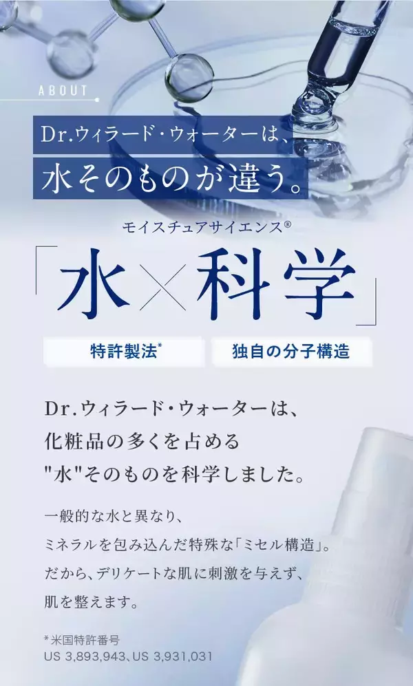 「化粧品・化粧水のLP制作に特化した株式会社Ryuki Designが、株式会社Dr.ウィラード・ウォーターのトライアルキット販売用ランディングページを制作しました」の画像