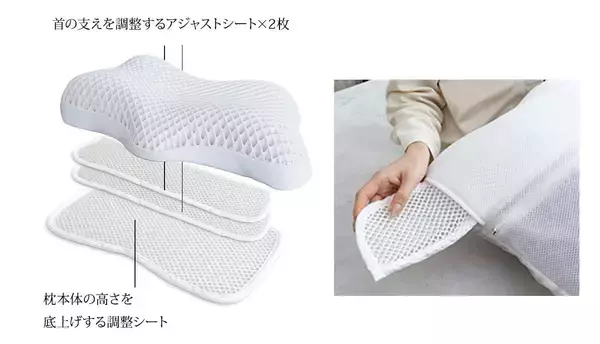 「【TPE枕が進化】水に浮かぶような寝心地で首をしっかり支える枕『OLO』2月20日新発売」の画像