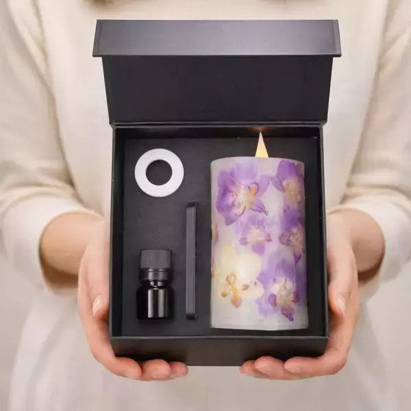 Nama Candleが2/19に胡蝶蘭LEDアロマキャンドルを発売胡蝶蘭の美しさと香りを贈る 火を使わないキャンドル