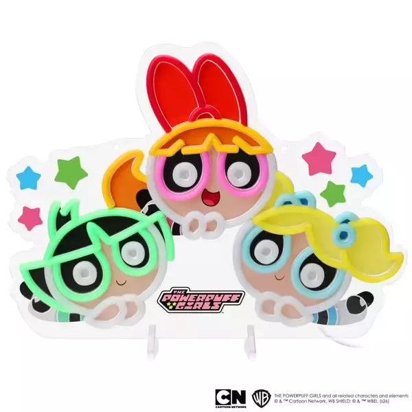 「「パワーパフ ガールズ」の世界観を自宅に。LEDネオンライトが株式会社PGAから新発売！10段階調光＆2WAY仕様で日常を特別を」の画像