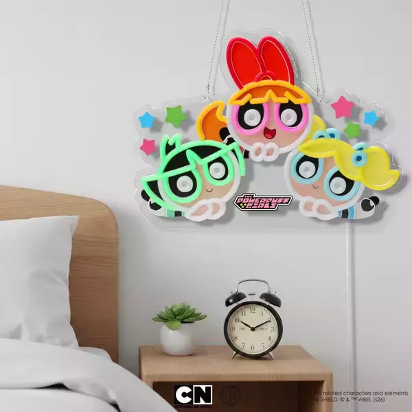 「「パワーパフ ガールズ」の世界観を自宅に。LEDネオンライトが株式会社PGAから新発売！10段階調光＆2WAY仕様で日常を特別を」の画像