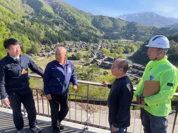 「【岡山理科大学】クマから世界遺産の村を守る！ 岐阜・白川村に「熊ソニック」10基設置」の画像