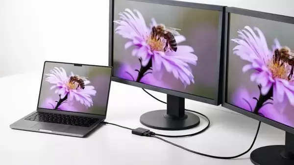 ノートPCの画面不足を解消、エレコムが最大3画面対応HDMI変換アダプター発売