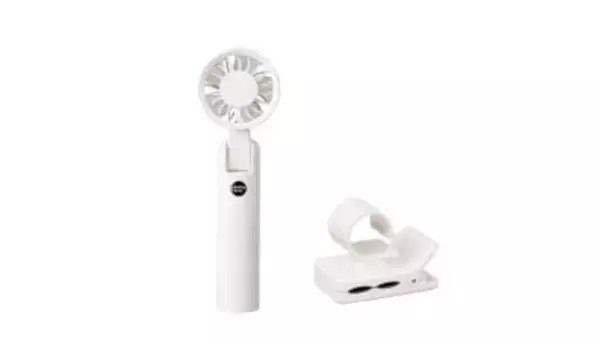 ハンズフリーで「ながら涼感」　日傘に装着できるハンディファン