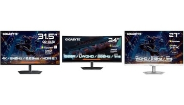 27インチから34インチまで GIGABYTEからゲーミングモニター3機種が登場