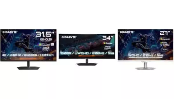 27インチから34インチまで GIGABYTEからゲーミングモニター3機種が登場