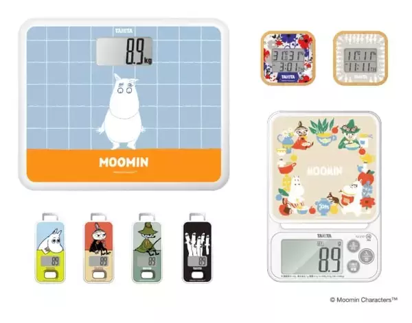 「ムーミン」とコラボしたヘルスメーター・歩数計など4アイテム
