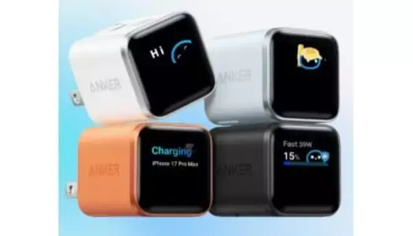 iPhoneの充電状態を詳細に“見える化” Ankerのディスプレー付きUSB急速充電器