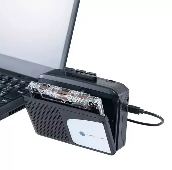 カセットテープを簡単デジタル化、ナカバヤシのUSB Type-C搭載プレイヤー「UCP-CA001」