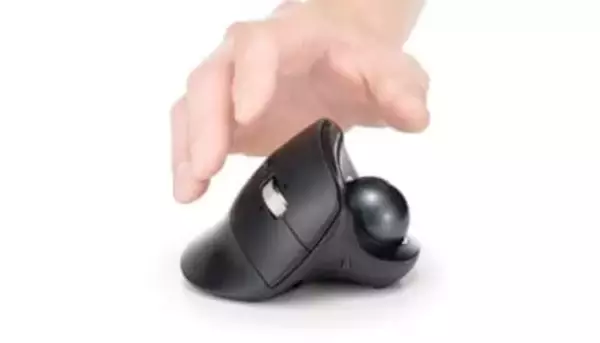 高速スクロールと54度チルトで手首がラク！ 新トラックボール「400-MAWBTB230」