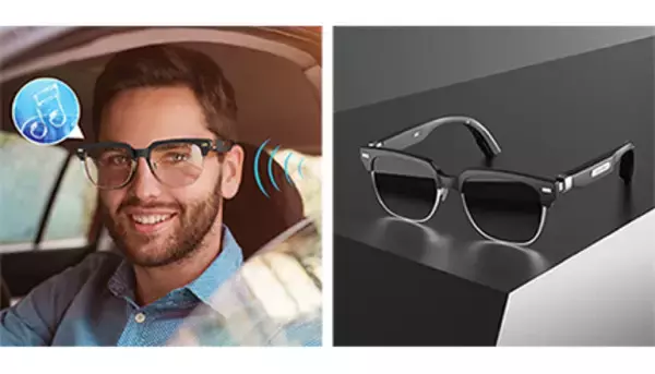 骨伝導で音楽再生と通話ができる「スマート眼鏡＆サングラス」