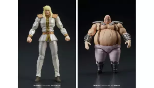 「北斗の拳」の“KING”こと「シン」と、 “拳法殺し”の肉体を持つ「ハート」のフィギュア