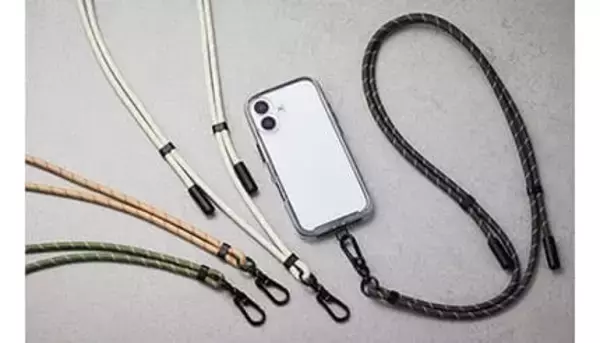 コーデしやすいアースカラー ショルダーストラップにもなるUSBケーブル エレコムから登場