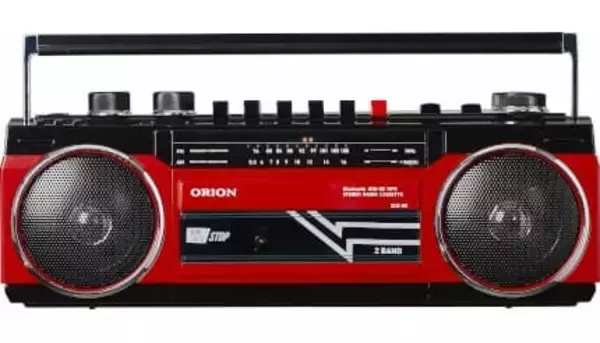 昭和レトロの空気感をBluetoothで楽しむ、ステレオラジオカセット「ORION SCR-B3」にレッド追加