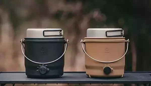 火を使わないからテントや車内でも安心 アウトドア特化の電気調理器 エレコムから