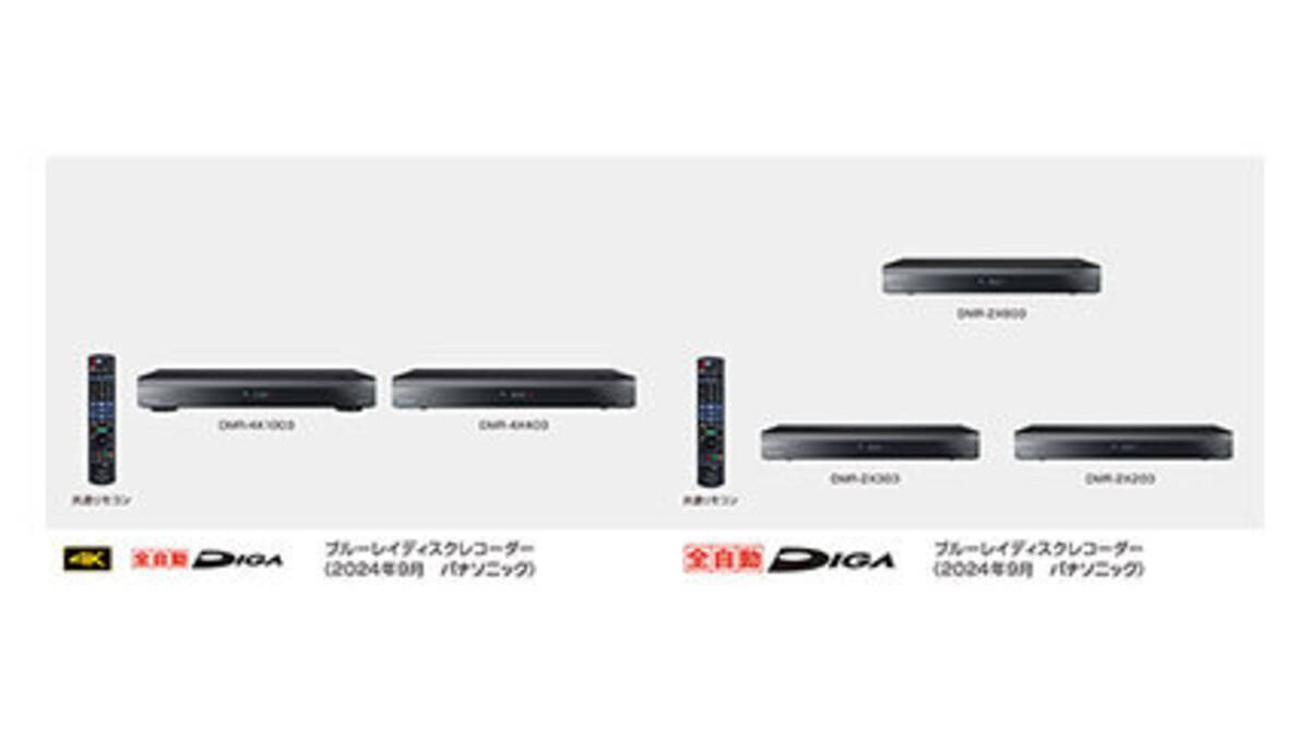 パナソニック、UIを刷新した「全自動ディーガ」5機種を発売  