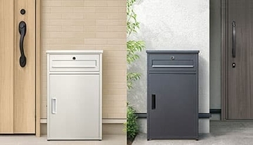 玄関にすっきり設置、タンスのゲン宅配ボックス新モデルはポスト一体型