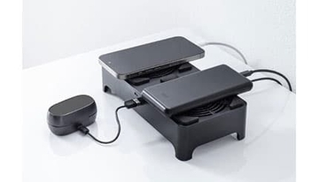 スマホを置いたら自動で冷却 イヤホンも充電できる冷却クーラー サンワサプライから登場