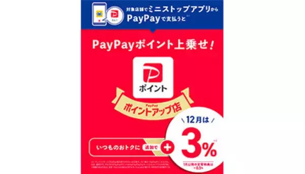 ミニストップ・松弁ネットが「PayPayポイントアップ店」に　ミニストップではスタートキャンペーンも