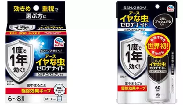 1度使えば1年間、イヤな虫を寄せ付けない！ アース製薬「イヤな虫 ゼロデナイト」誕生