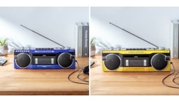 カセット音源も簡単にデジタル化！ 80年代風でもハイテクなサンワサプライのラジカセの新色はブルーとイエロー