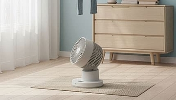 部屋干し革命！ 2倍速首ふりでスピード乾燥するドウシシャのDCサーキュレーター