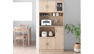 省スペースで家電も食器もすっきり！ 有孔ボード付きキッチン収納がタンスのゲンから