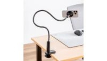 ベッドでもデスクでも自由自在！ 寝ながらでも快適に操作できるサンワサプライのスマホホルダー