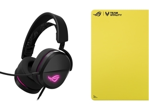 ASUS ROG 独自ドライバー採用の有線ヘッドセットとTeam Vitalityコラボのマウスパッドを発表