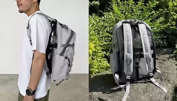 リュック派必見 背中にハンディファンがつけられるパネルで暑い季節を乗り切ろう！ MILESTOの背面メッシュパネル