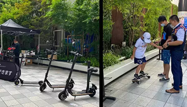 関東のエディオンで初のMEISTER.F電動キックボード試乗・販売会、日吉店で2日間開催