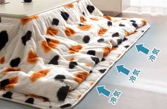 『もはや、ねこ。』シリーズに「三毛猫」をモチーフとしたこたつ布団が登場！