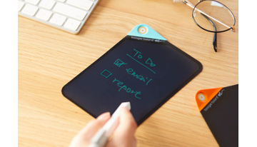ふせんのようにやわらかくて軽い電子メモパッド「Boogie Board papery」