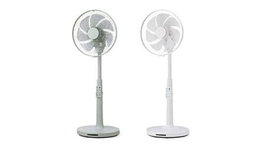 高さ最大106cm、温度センサー付きDCリビング扇風機