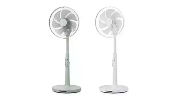 高さ最大106cm、温度センサー付きDCリビング扇風機