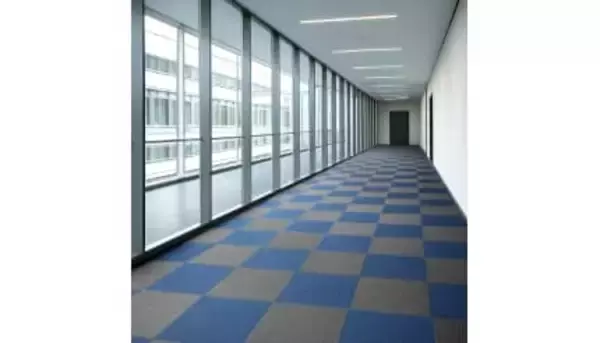 消防法対応の「防炎タイルカーペット」がタンスのゲンから、オフィス・店舗・施設に使える