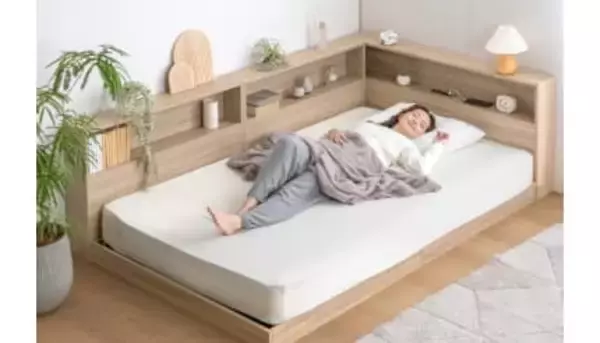 新生活に最適！ タンスのゲン「L字収納付きベッド」ですっきり整理
