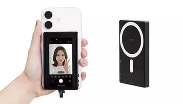 リアカメラでしっかり自撮りできる サンコーの「iPhone専用自撮りモニター」