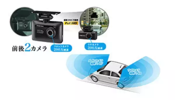 ドラレコ、前後2カメラ広角レンズ採用製品が人気！　ドライブレコーダー売れ筋ランキング