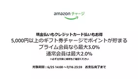 本日まで Amazonギフト券 配送タイプ 5 000円購入で最大1 000ポイント貰えるキャンペーン中 19年7月16日 エキサイトニュース