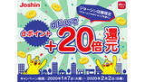 「ジョーシン店舗限定、d払いでdポイント＋20倍還元キャンペーン」の画像1